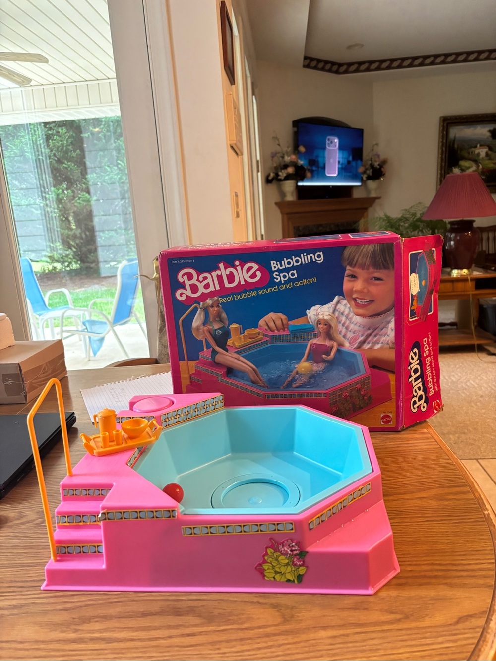 Vintage 1983 Barbie Bubbling Spa Playset
